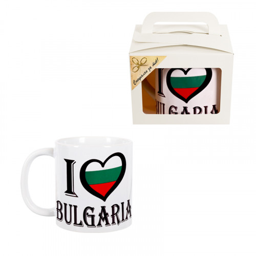 Чаша "I love BULGARIA" в подаръчна кутия