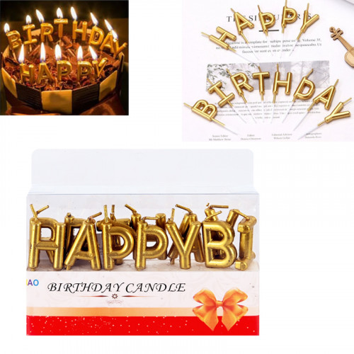 Свещички надпис "Happy Birthday'