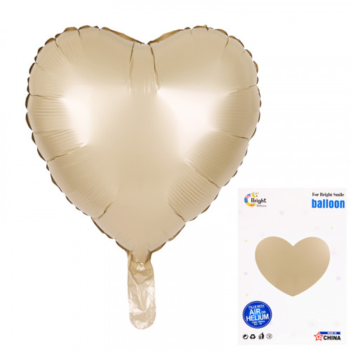Балон "Сърце" /матиран металик - фолио/