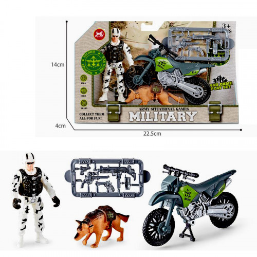 Войник с мотор, куче и аксесоари