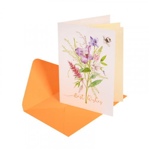 Луксозна картичка "Букет Цветя" с плик