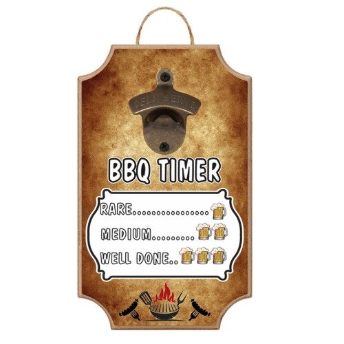 Стенна отварачка "BBQ TIMER" /МДФ и метал/. 1